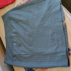Gray pinstriped Gap pencil skirt